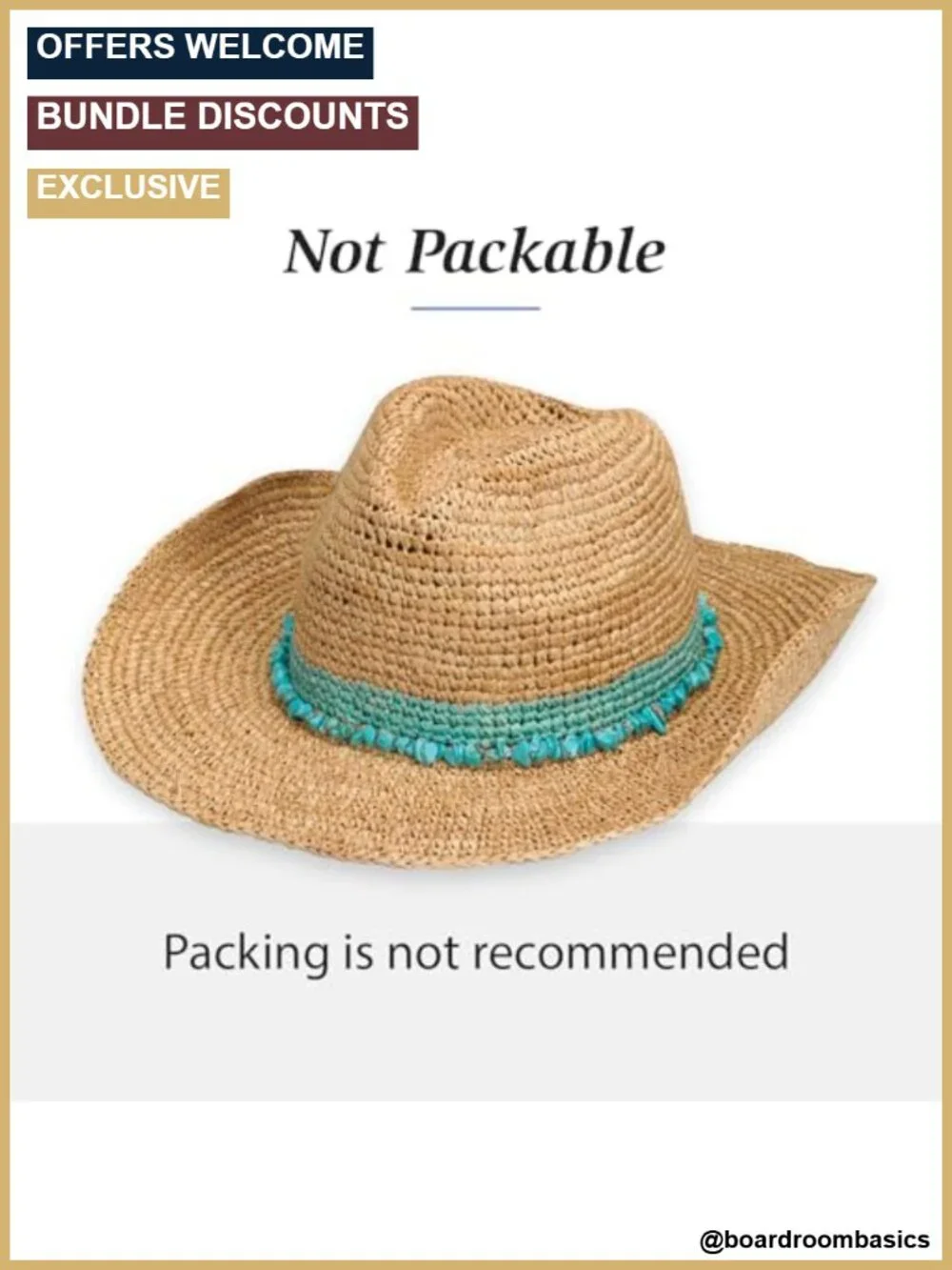Women's Raffia Straw Cowboy Hat Wide Brim Adjustable Sun Protection